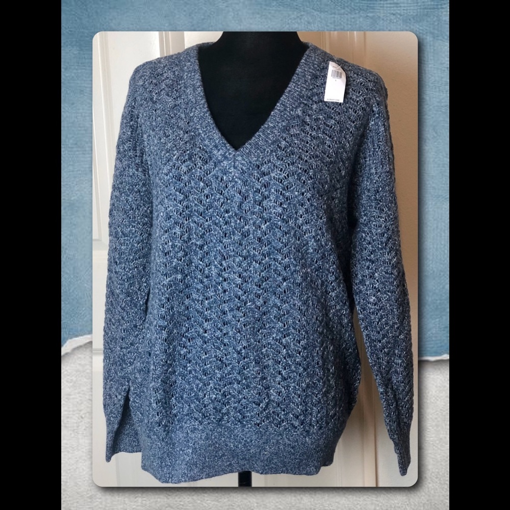 Brand NWT Old Navy Space Dye Sweater L
